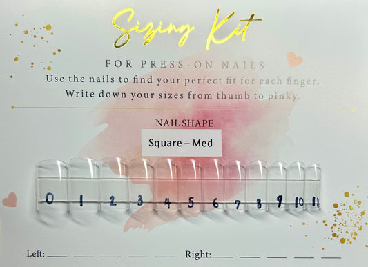Press On Sizing Kit (Highly Recommended)