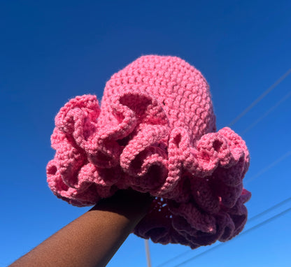 Crochet Ruffle Hat