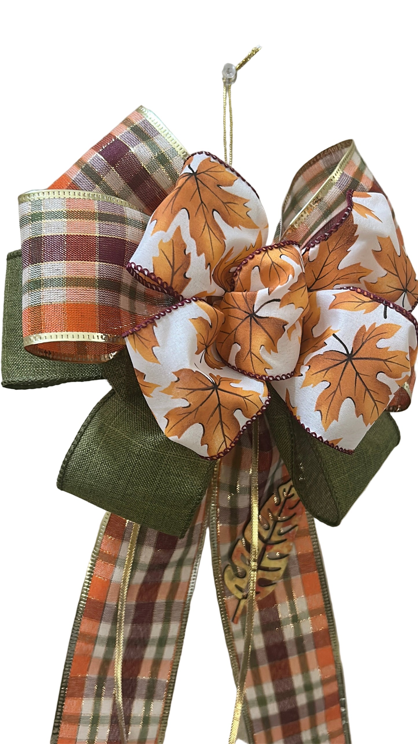 Large Fall Bow/Indoor or Outdoor Decor/Tree Topper