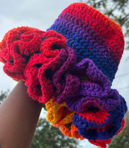 Crochet Ruffle Hat