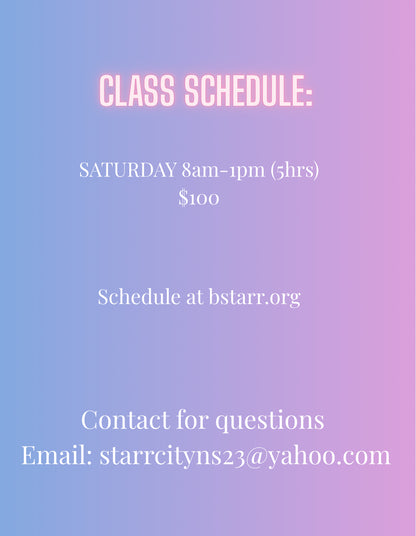 1 On 1 Nail Class with B. Starr