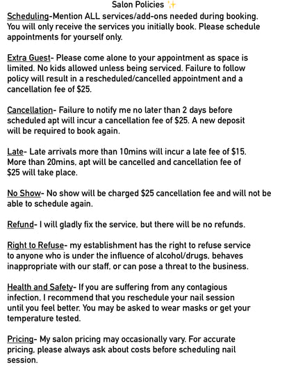 Nail Appointment [Deposit]